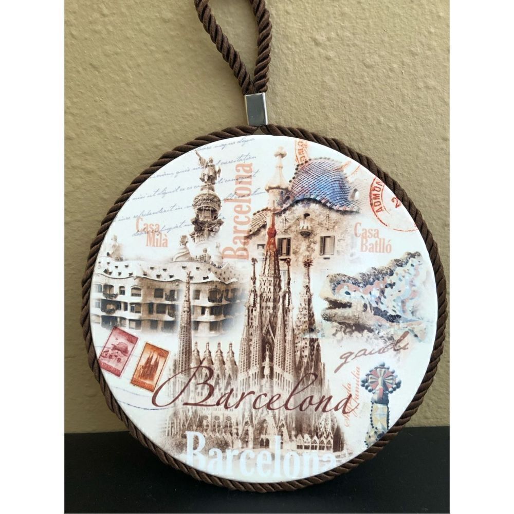 Jumi Two Post Coaster Ceramic Tile Barcelona